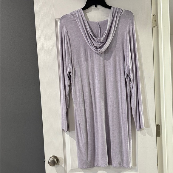 Torrid Sleep Super Soft Plush Hooded Lounge T-shirt Purple Dress Size 2 or 2X - Picture 5 of 6